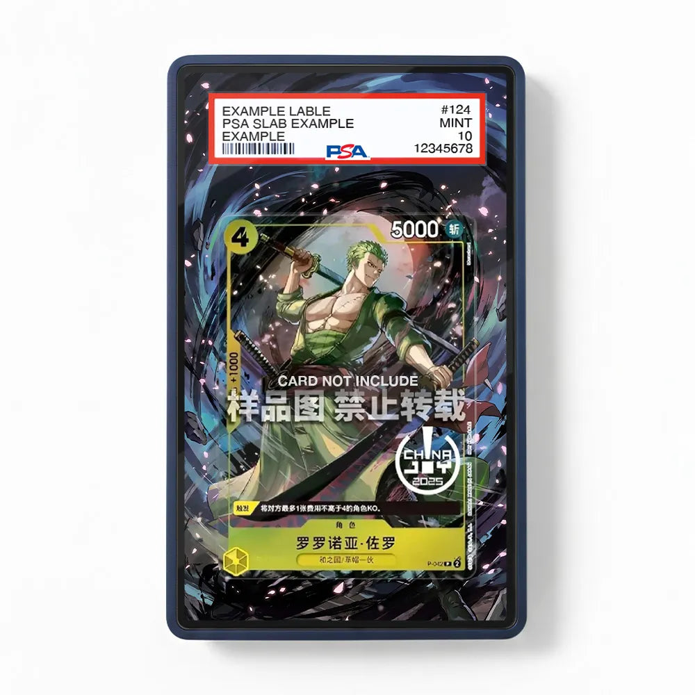 Roronoa Zoro 042 ChinaJoy 2025 Extended Art Display Cases - PSA Slab Case - Front View