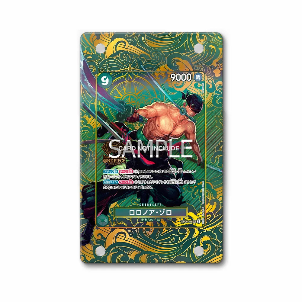 Roronoa Zoro 118 2nd Anniversary Set Extended Art Display Cases - Magnetic Case - Front View