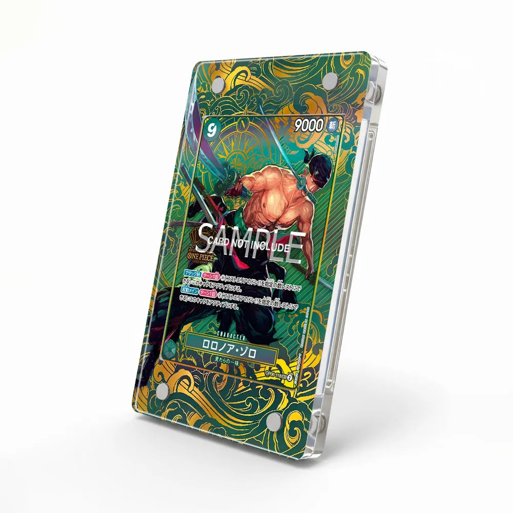 Roronoa Zoro 118 2nd Anniversary Set Extended Art Display Cases - Magnetic Case - Side View