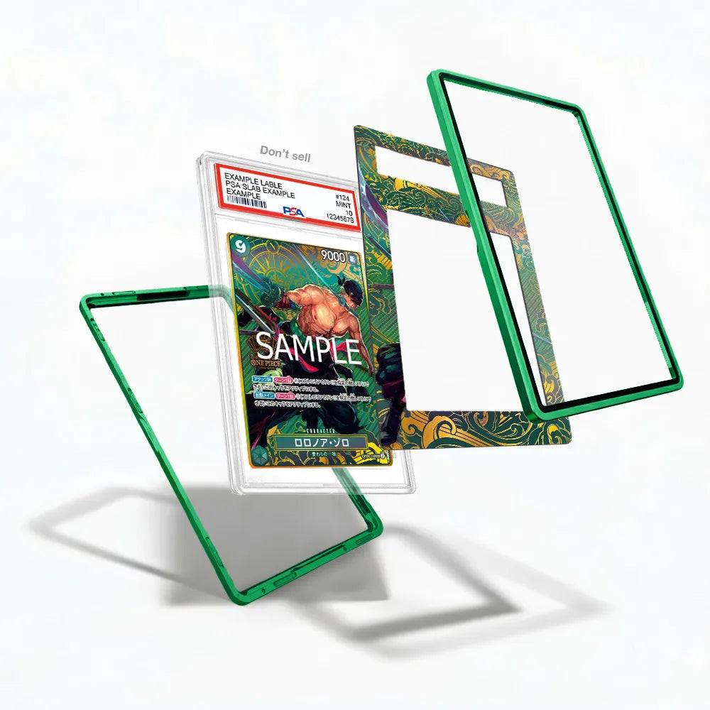 Roronoa Zoro 118 2nd Anniversary Set Extended Art Display Cases - PSA Slab Case - Detail View