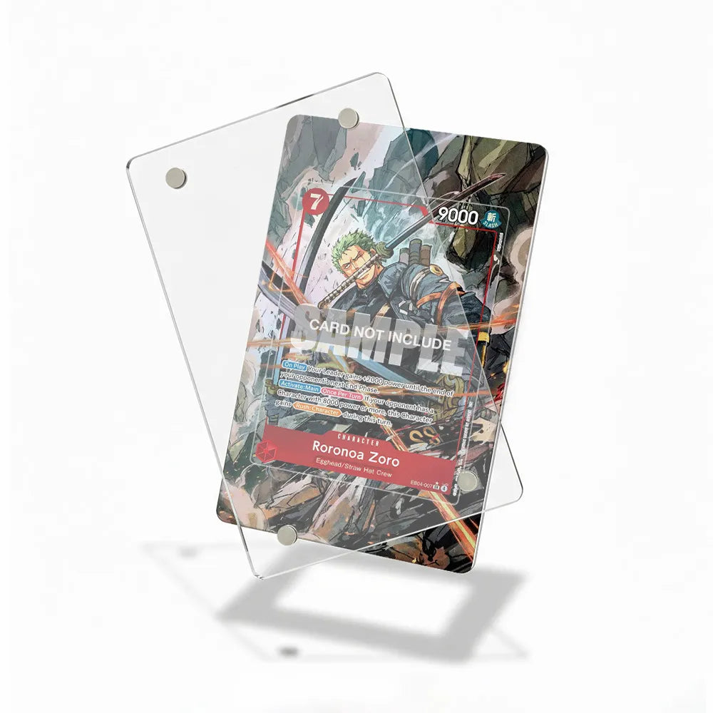 Roronoa Zoro EB04-007 English Edition Pokemon Cards Custom Art Display Cases - Magnetic Case - Detail View