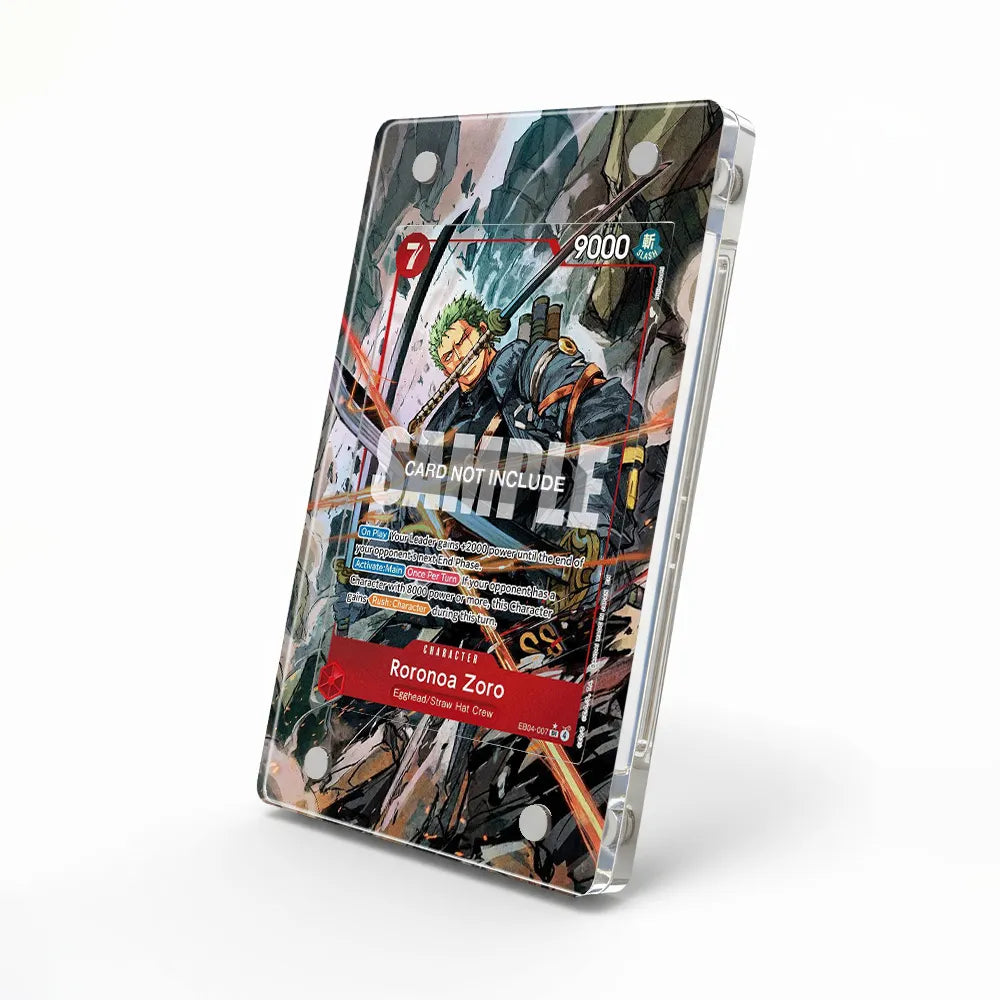 Roronoa Zoro EB04-007 English Edition Pokemon Cards Custom Art Display Cases - Magnetic Case - Side View