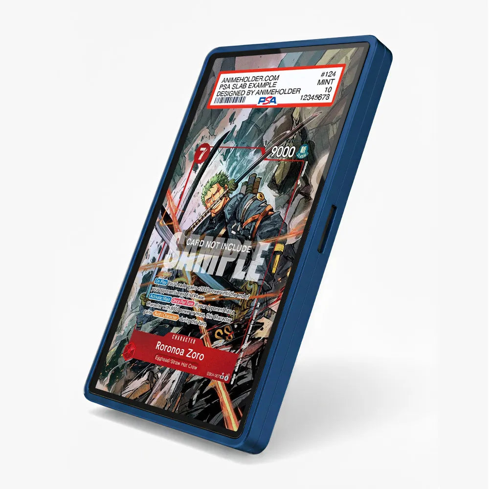 Roronoa Zoro EB04-007 English Edition Pokemon Cards Custom Art Display Cases - PSA Slab Case - Side View