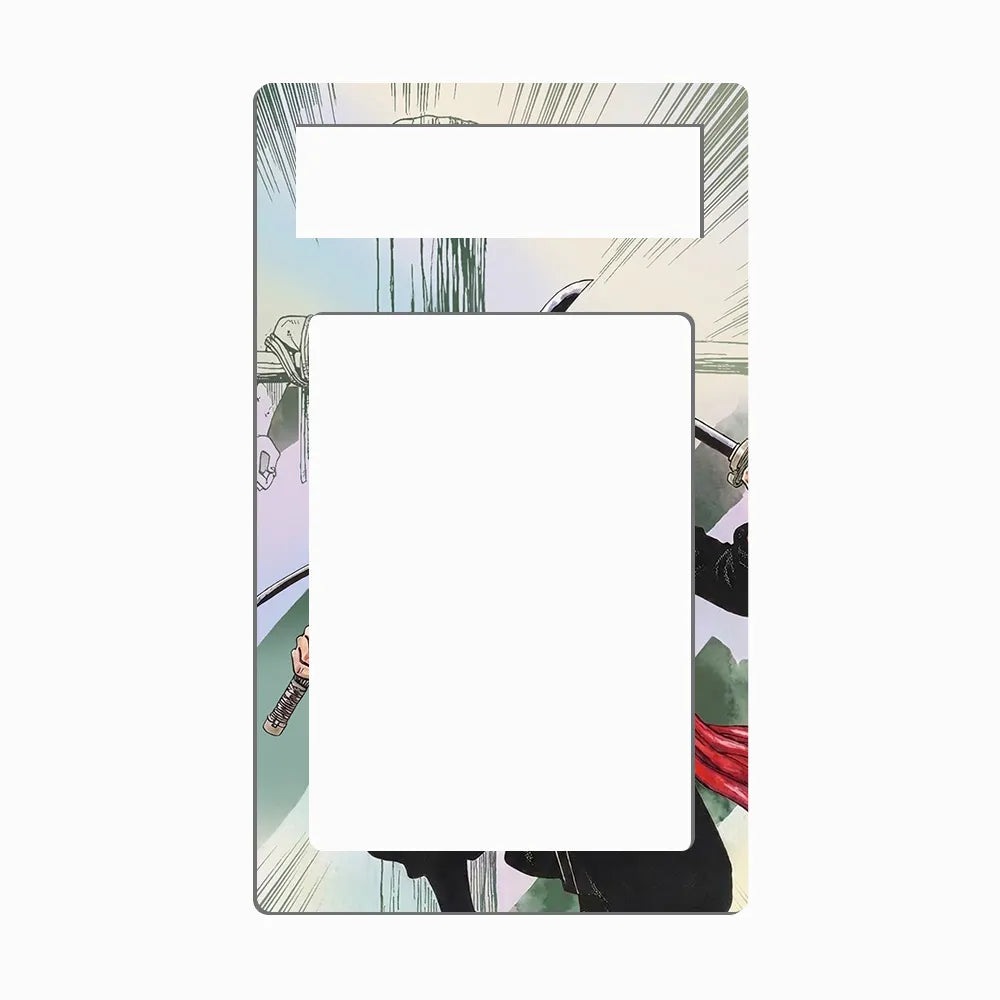 Roronoa Zoro OP01-001 One Piece Starter Deck One Piece Cards Custom Art Display Cases - PSA Metal Art Only - Front View