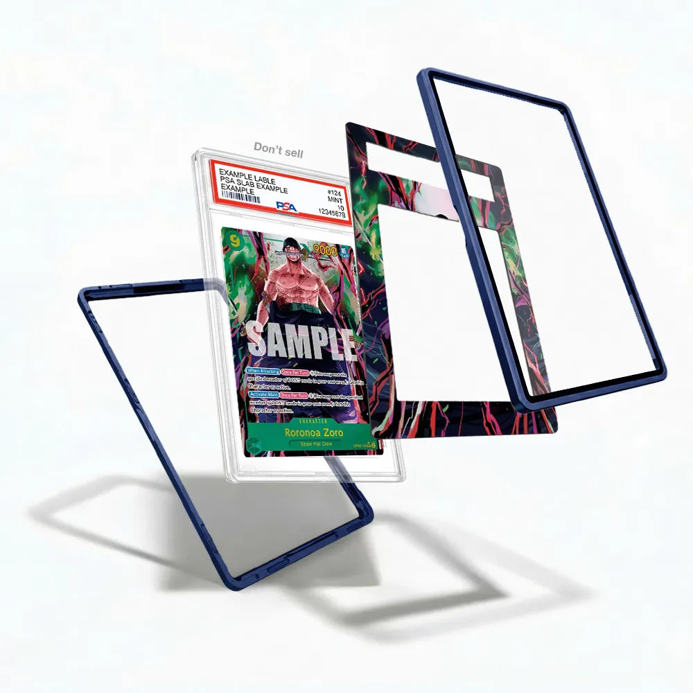 Roronoa Zoro OP06-118 SEC Wings of the Captain Extended Art Display Cases - PSA Slab Case - Detail View