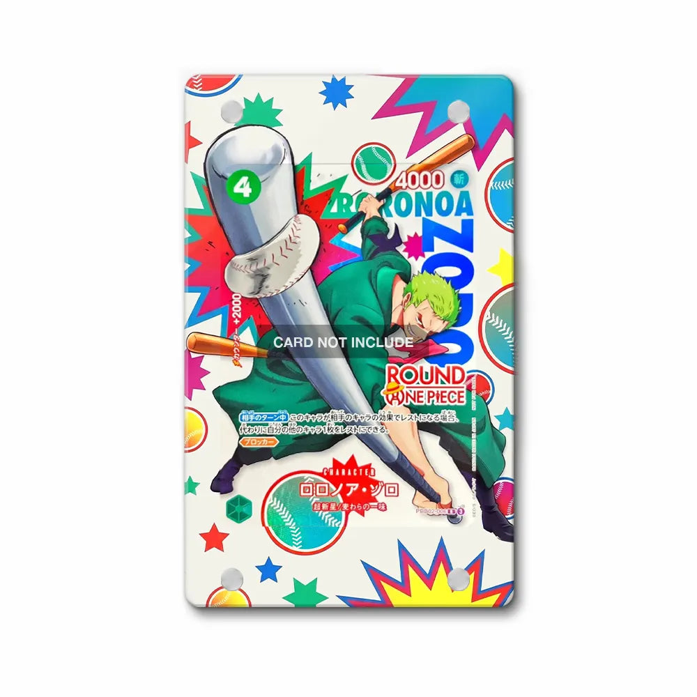 Roronoa Zoro PRB02-006 Round1 Promo Extended Art Display Cases - Magnetic Case - Front View