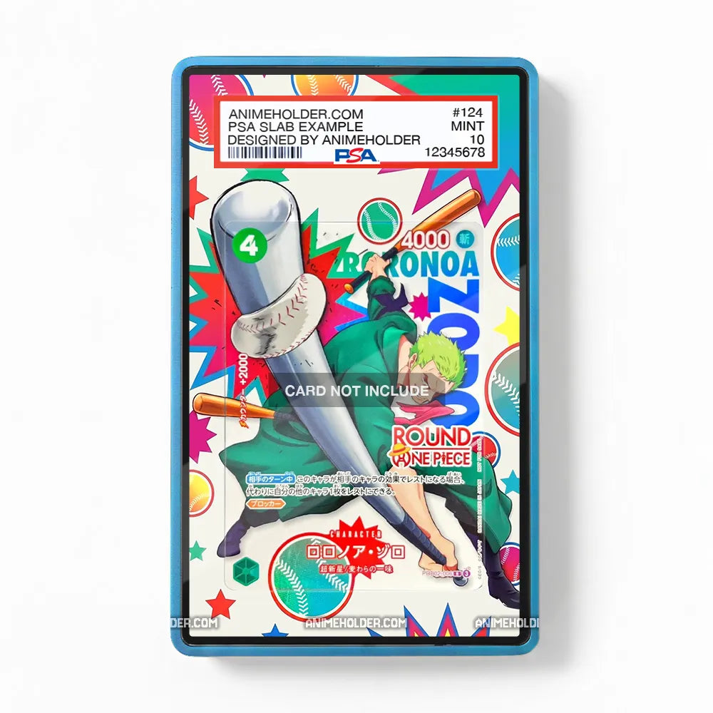 Roronoa Zoro PRB02-006 Round1 Promo Extended Art Display Cases - PSA Slab Case - Front View