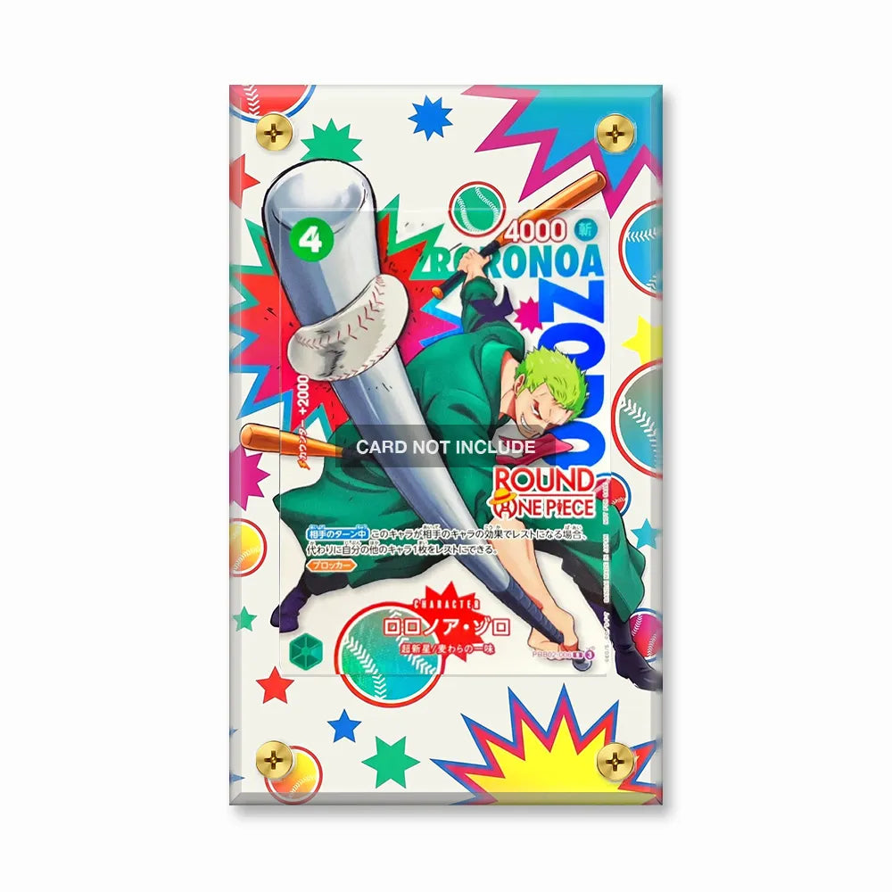 Roronoa Zoro PRB02-006 Round1 Promo Extended Art Display Cases - Screws Case - Front View