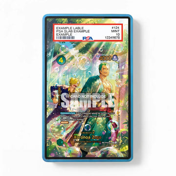 Roronoa Zoro SP PRB02-006 OP14-The Azure Sea's Seven Extended Art Display Cases - PSA Slab Case - Front View