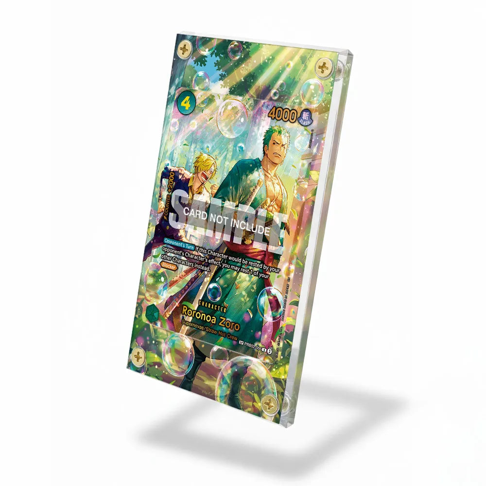 Roronoa Zoro SP PRB02-006 OP14-The Azure Sea's Seven Extended Art Display Cases - Screws Case - Side View