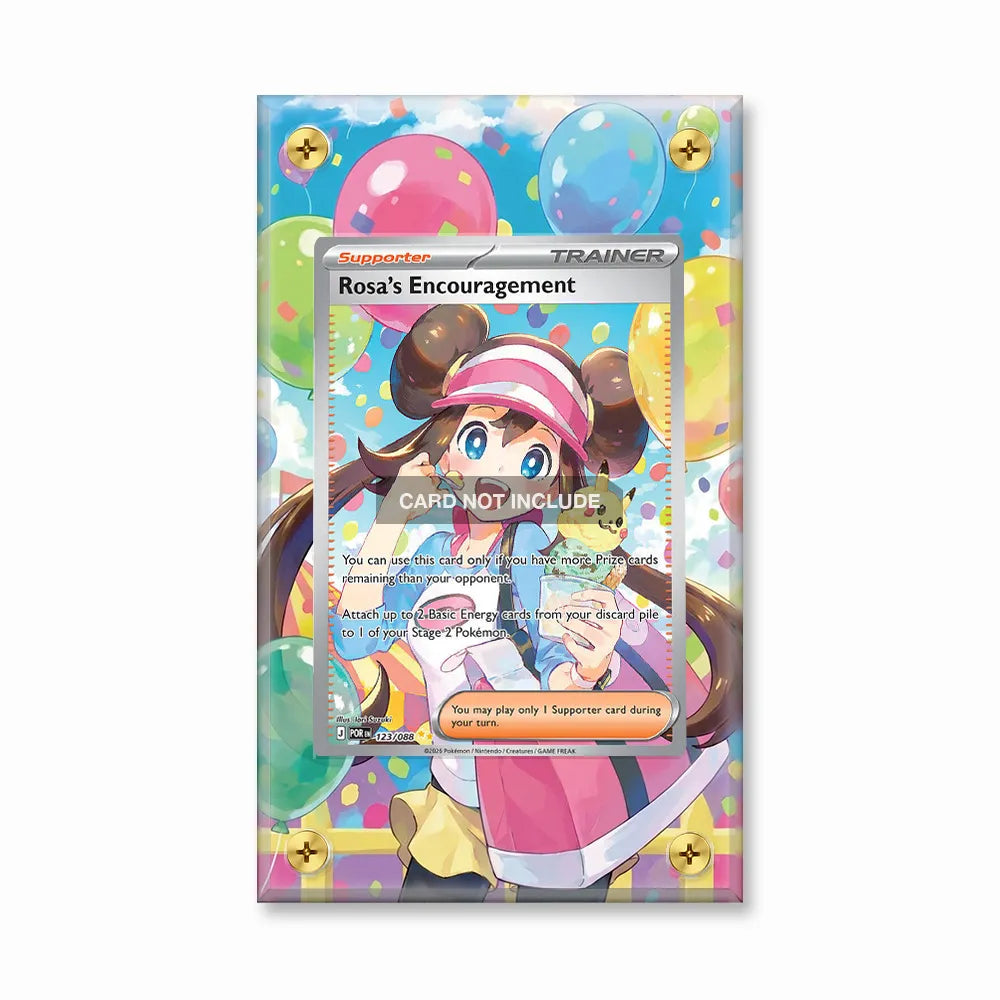 Rosa Card SIR SAR Nihil Zero Perfect Order Extended Art Display Cases - Screws Case - Front View