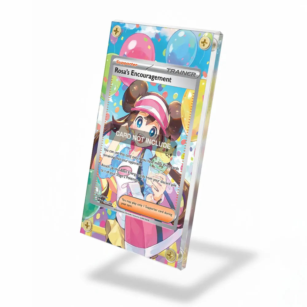 Rosa Card SIR SAR Nihil Zero Perfect Order Extended Art Display Cases - Screws Case - Side View