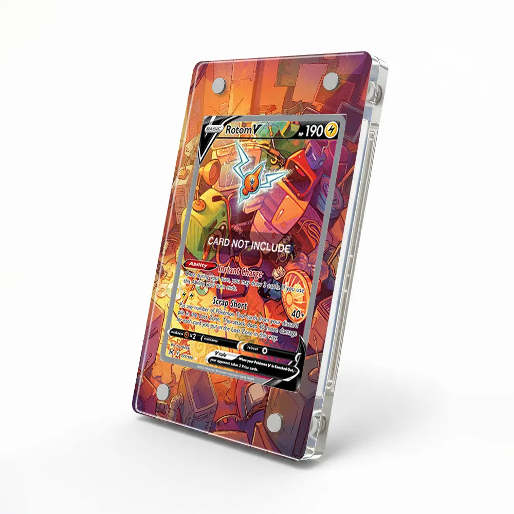Rotom V 177-196 SIR SAR Lost Origin Alternate Art Extended Art Pokemon Card Display Case – Anime Holder