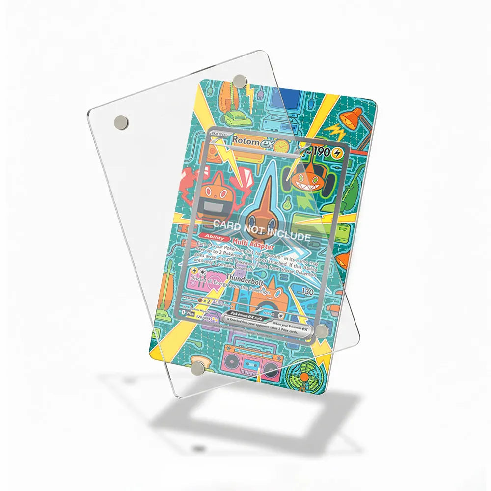 Rotom ex 126-094 SIR SAR Phantasma Flames Extended Art Display Cases - Magnetic Case - Detail View