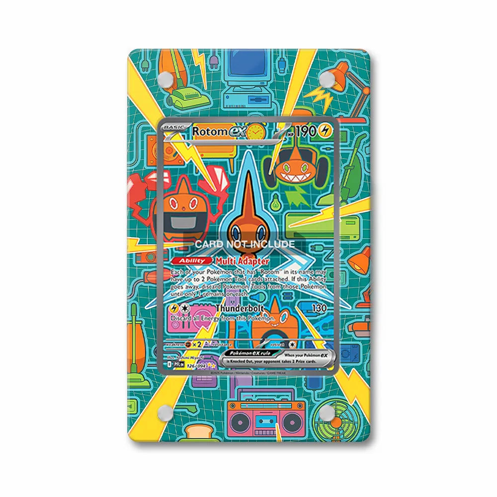 Rotom ex 126-094 SIR SAR Phantasma Flames Extended Art Display Cases - Magnetic Case - Front View