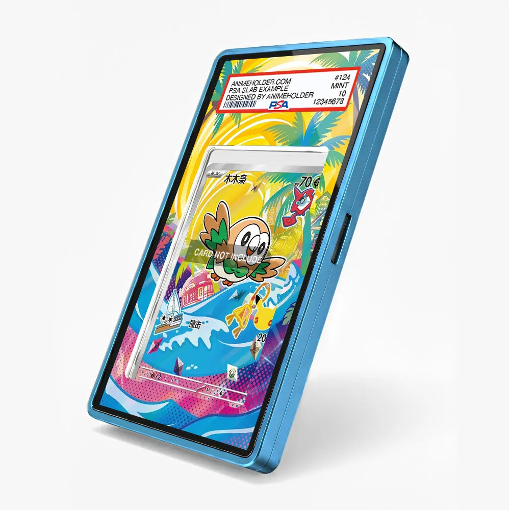 Rowlet 019-30th-P Promo 30th Anniversary Pokemon Cards Custom Art Display Cases - PSA Slab Case - Side View