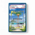 Rowlet & Alolan Exeggutor-GX 215-236 Ultra Rare Unified Minds Extended Art Display Cases - PSA Slab Case - Front View