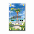 Rowlet & Alolan Exeggutor-GX 215-236 Ultra Rare Unified Minds Extended Art Display Cases - Screws Case - Front View