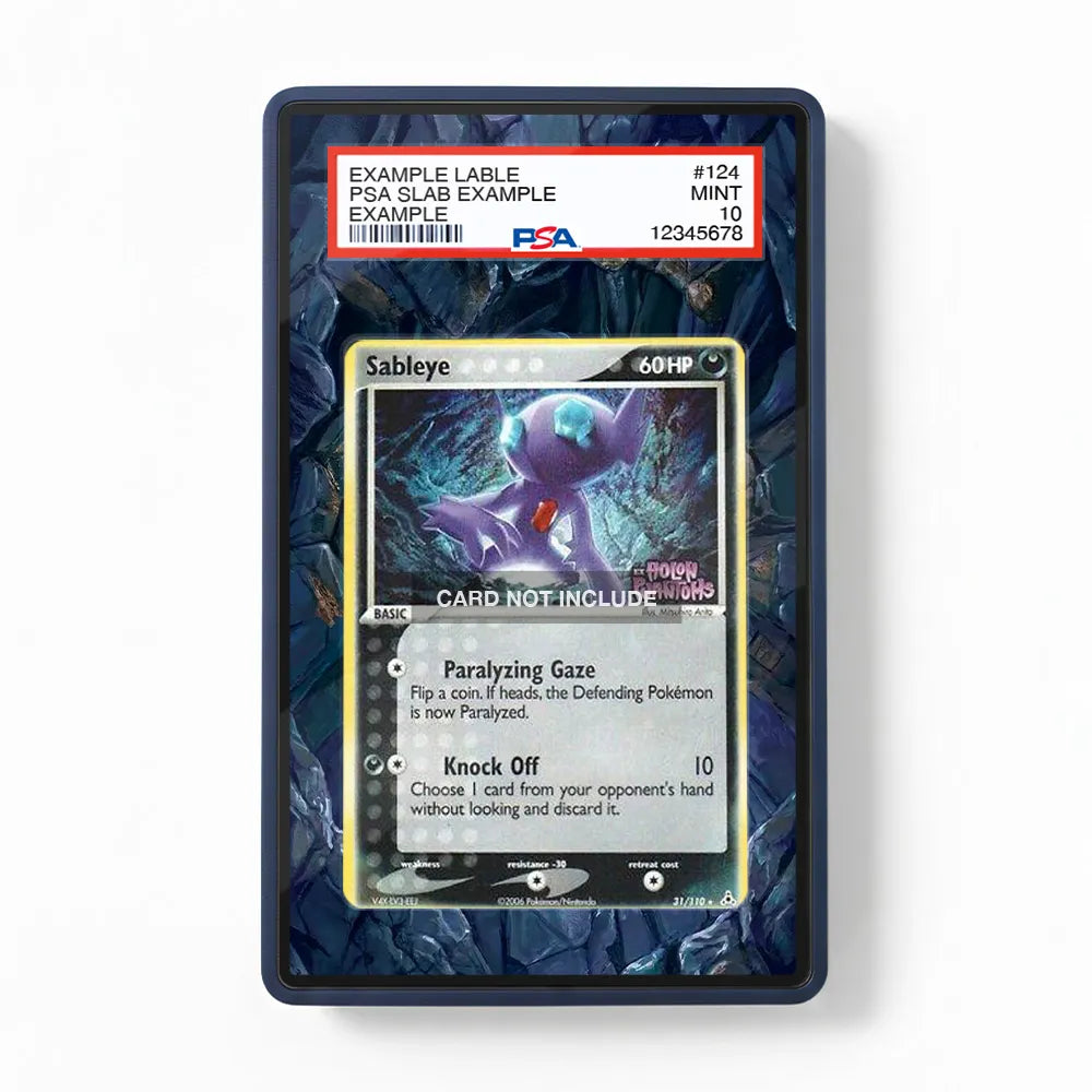 Sableye 31-110 Holo Rares Extended Art Display Cases - PSA Slab Case - Front View
