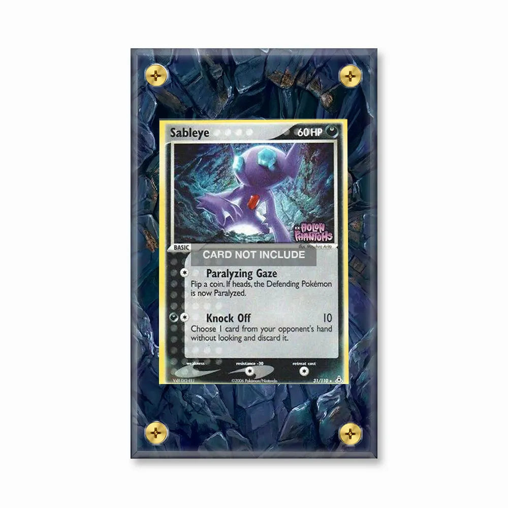 Sableye 31-110 Holo Rares Extended Art Display Cases - Screws Case - Front View