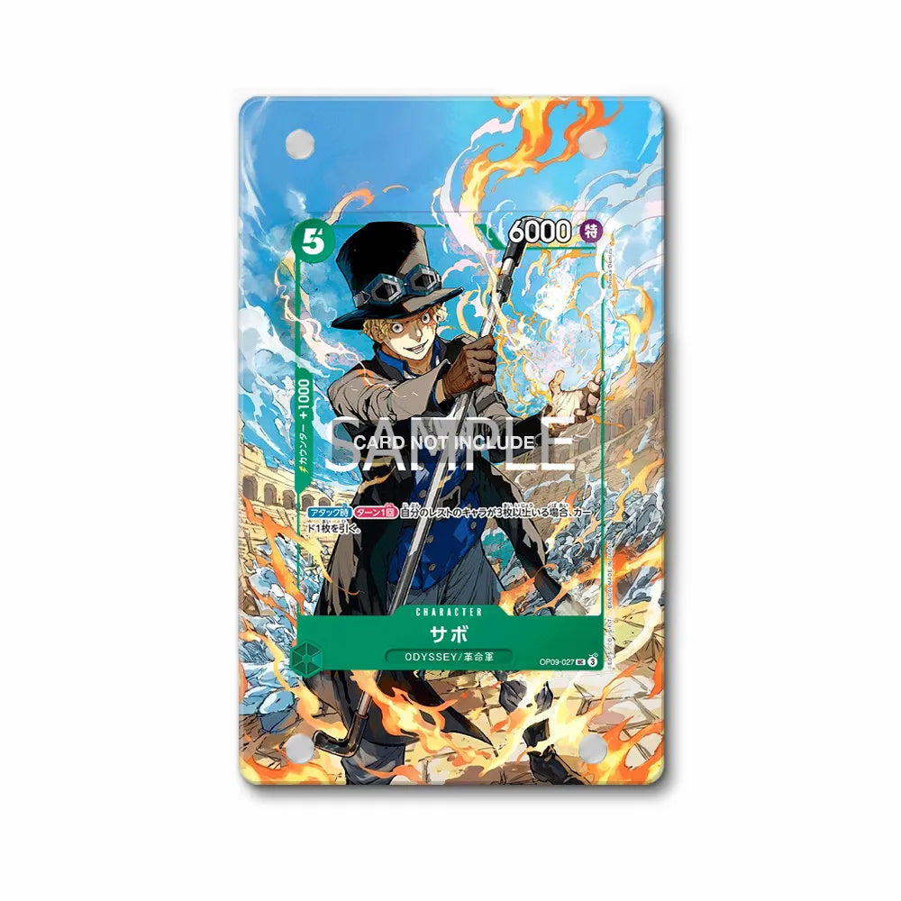 Sabo OP09-027 One Piece Extended Art Display Cases - Magnetic Case - Front View