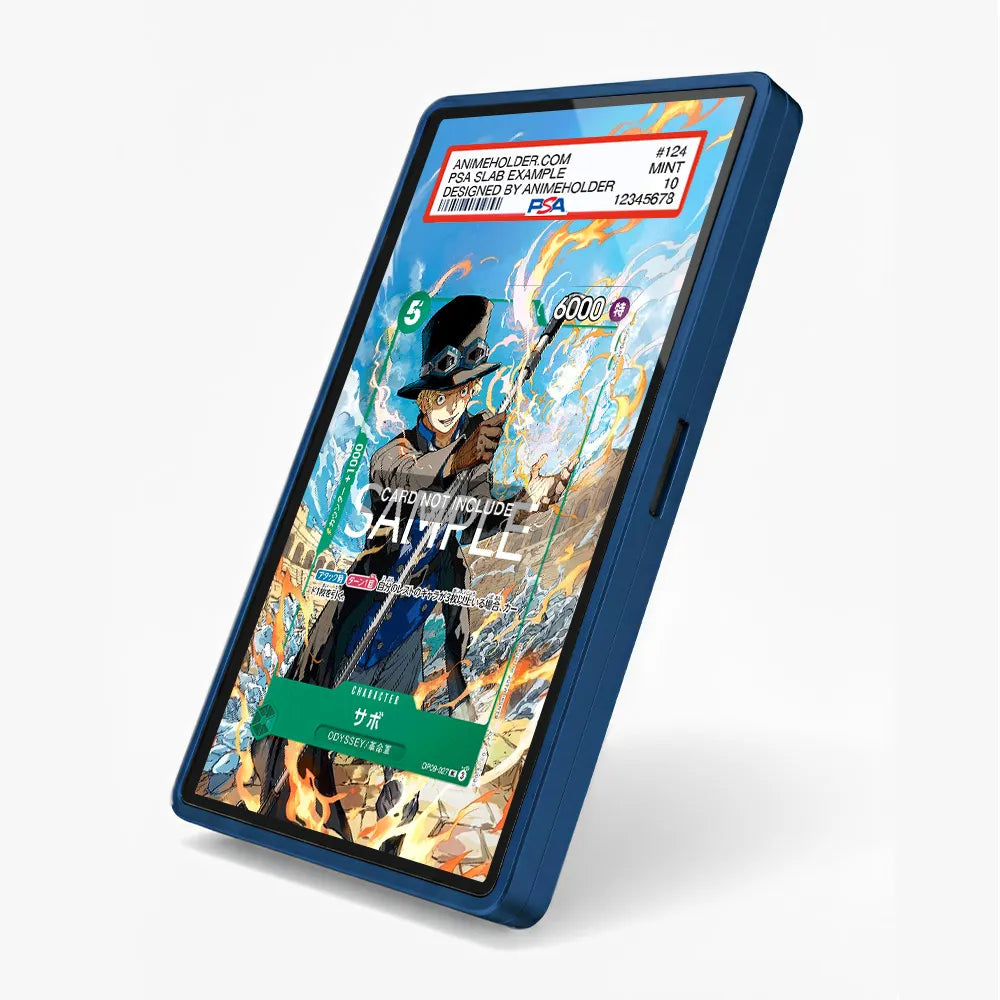 Sabo OP09-027 One Piece Extended Art Display Cases - PSA Slab Case - Side View