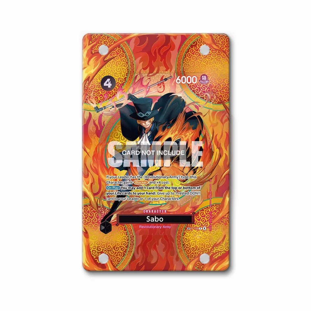 Sabo P-105 Adventure on Kami's Island Pokemon Cards Extended Art Display Cases - Magnetic Case - Front View