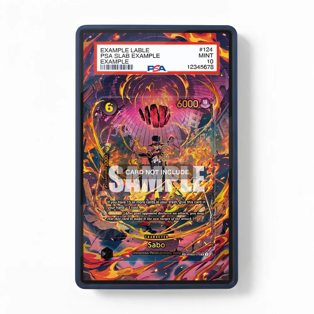 Sabo PRB02-014 SR Premium Booster PRB-02 Extended Art Display Cases - PSA Slab Case - Front View