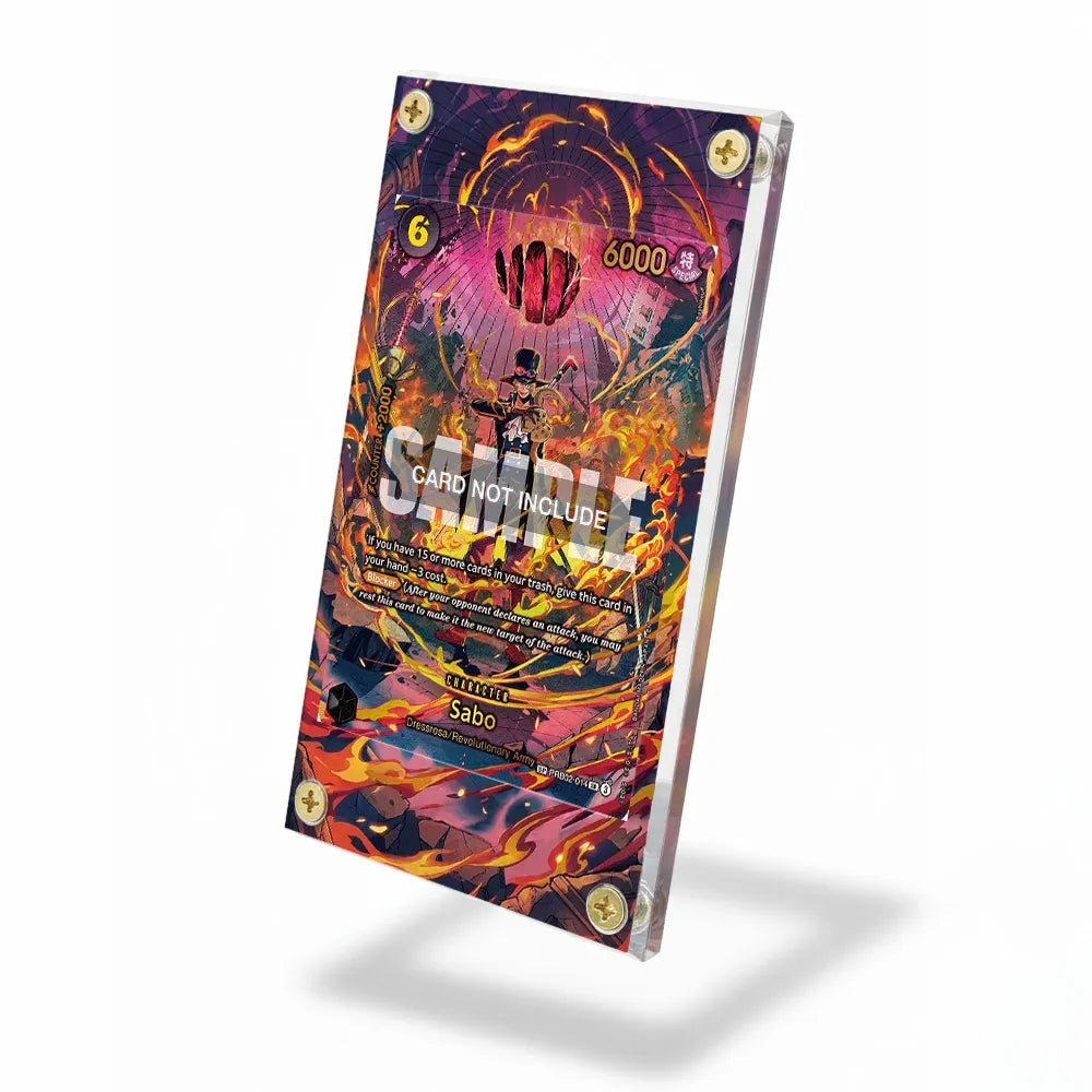 Sabo PRB02-014 SR Premium Booster PRB-02 Extended Art Display Cases - Screws Case - Side View
