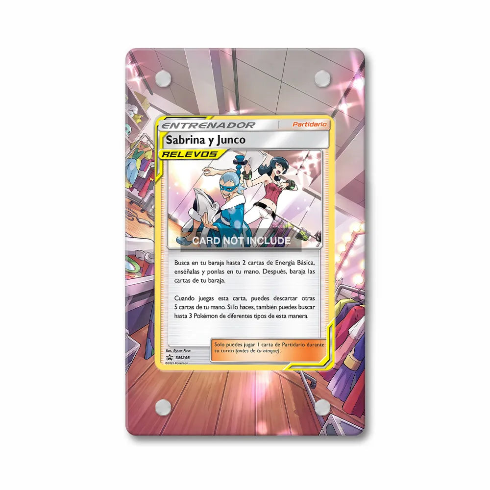 Sabrina & Brycen SM246 Cosmic Eclipse Promo Extended Art Display Cases - PSA Slab Case - Front View
