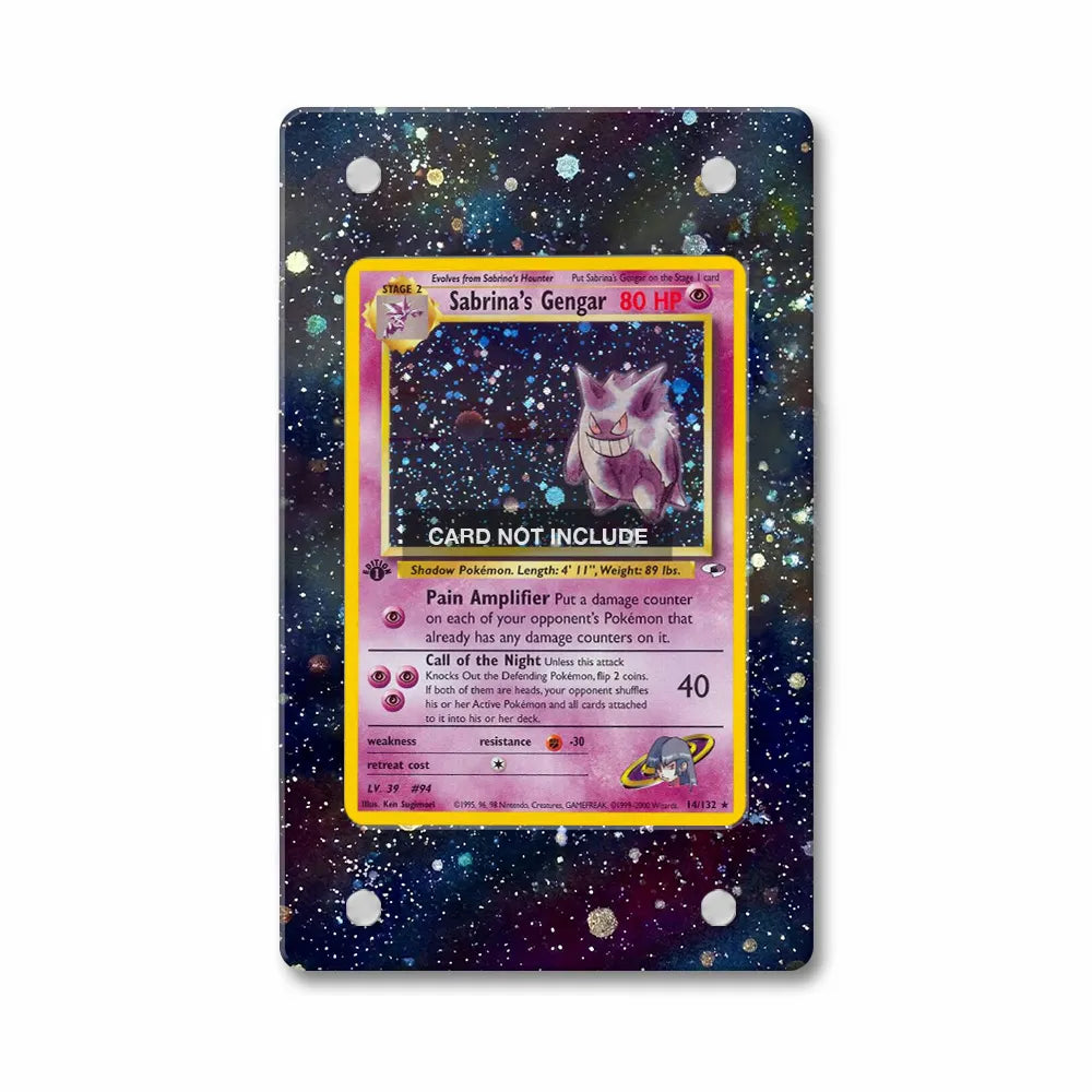 Sabrina's Gengar 14-132 Gym Heroes Extended Art Display Cases - PSA Slab Case - Front View