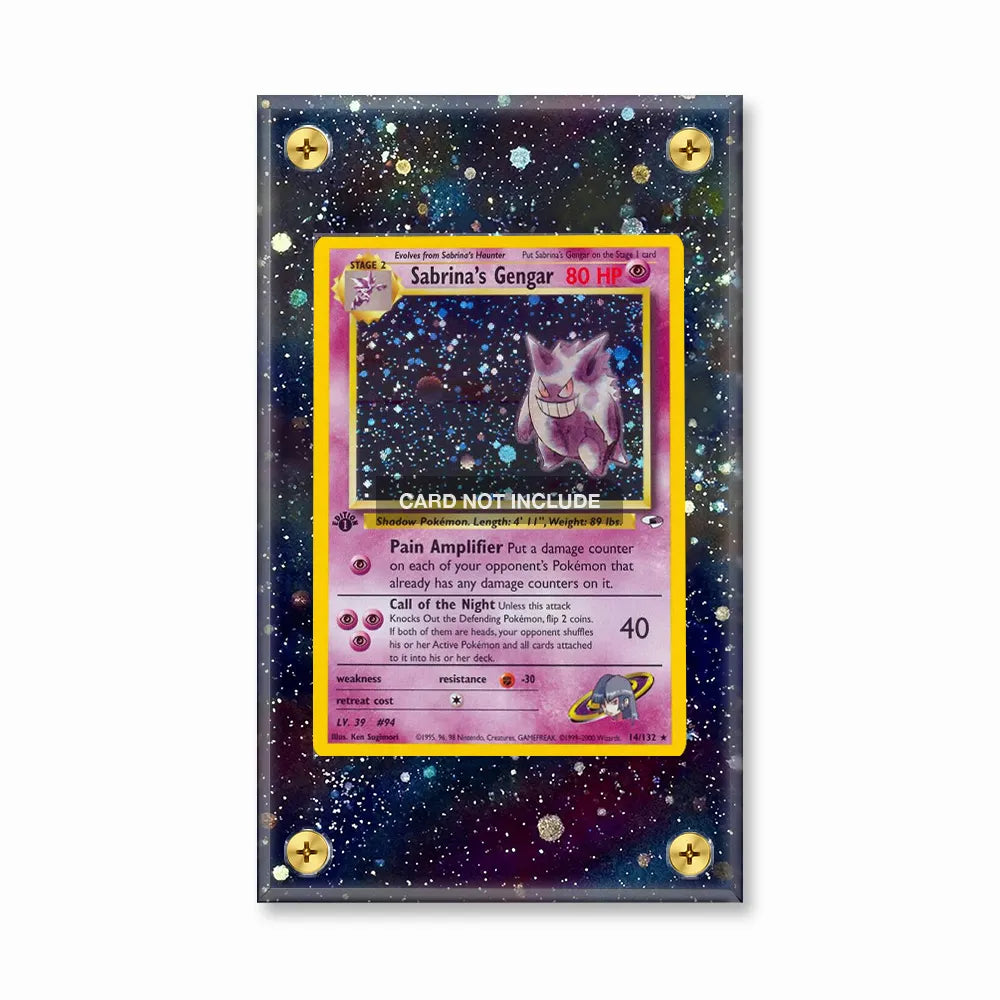 Sabrina's Gengar 14-132 Gym Heroes Extended Art Display Cases - Screws Case - Front View