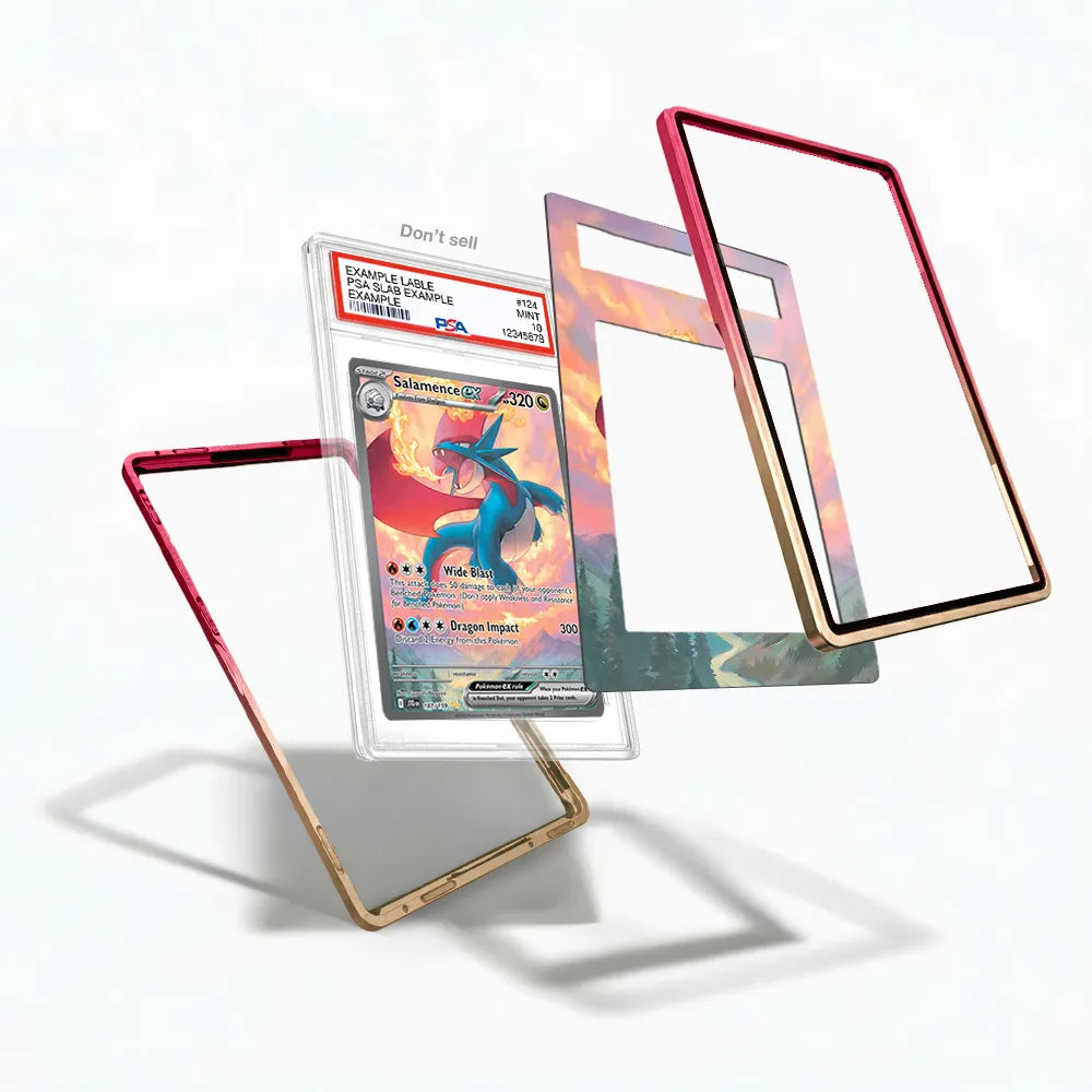 Salamence ex 187-159 SIR SAR Journey Together Extended Art Display Cases - PSA Slab Case - Detail View
