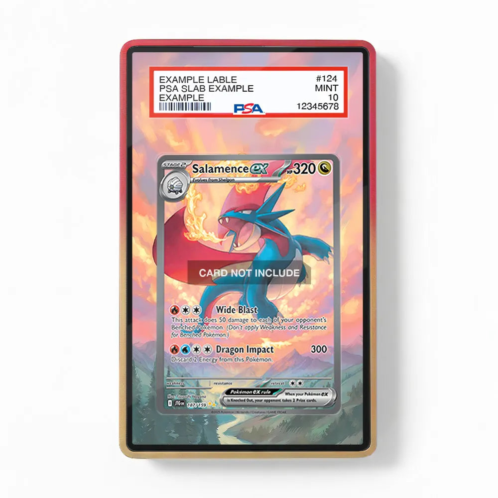 Salamence ex 187-159 SIR SAR Journey Together Extended Art Display Cases - PSA Slab Case - Front View