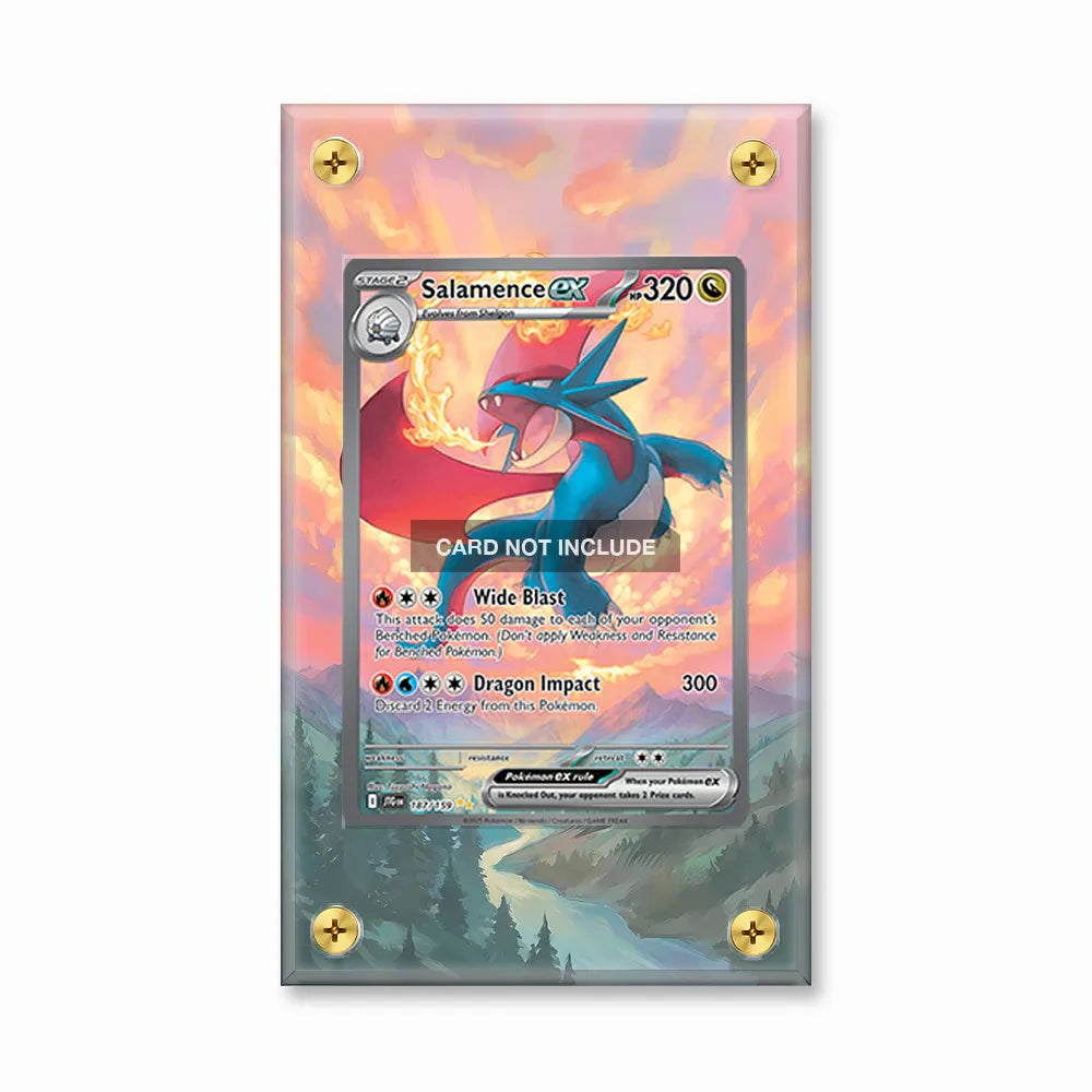 Salamence ex 187-159 SIR SAR Journey Together Extended Art Display Cases - Screws Case - Front View