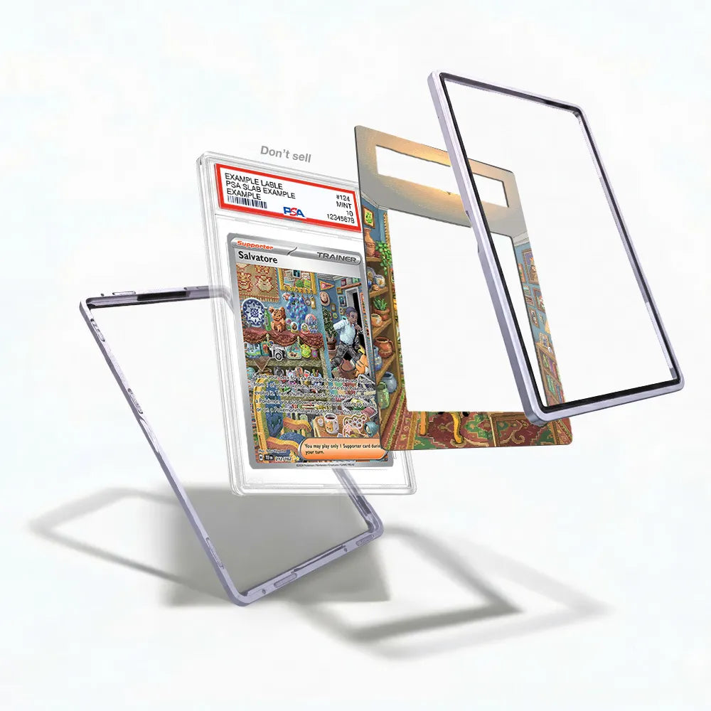Salvatore 212-162 Extended Art Display Cases - PSA Slab Case - Detail View