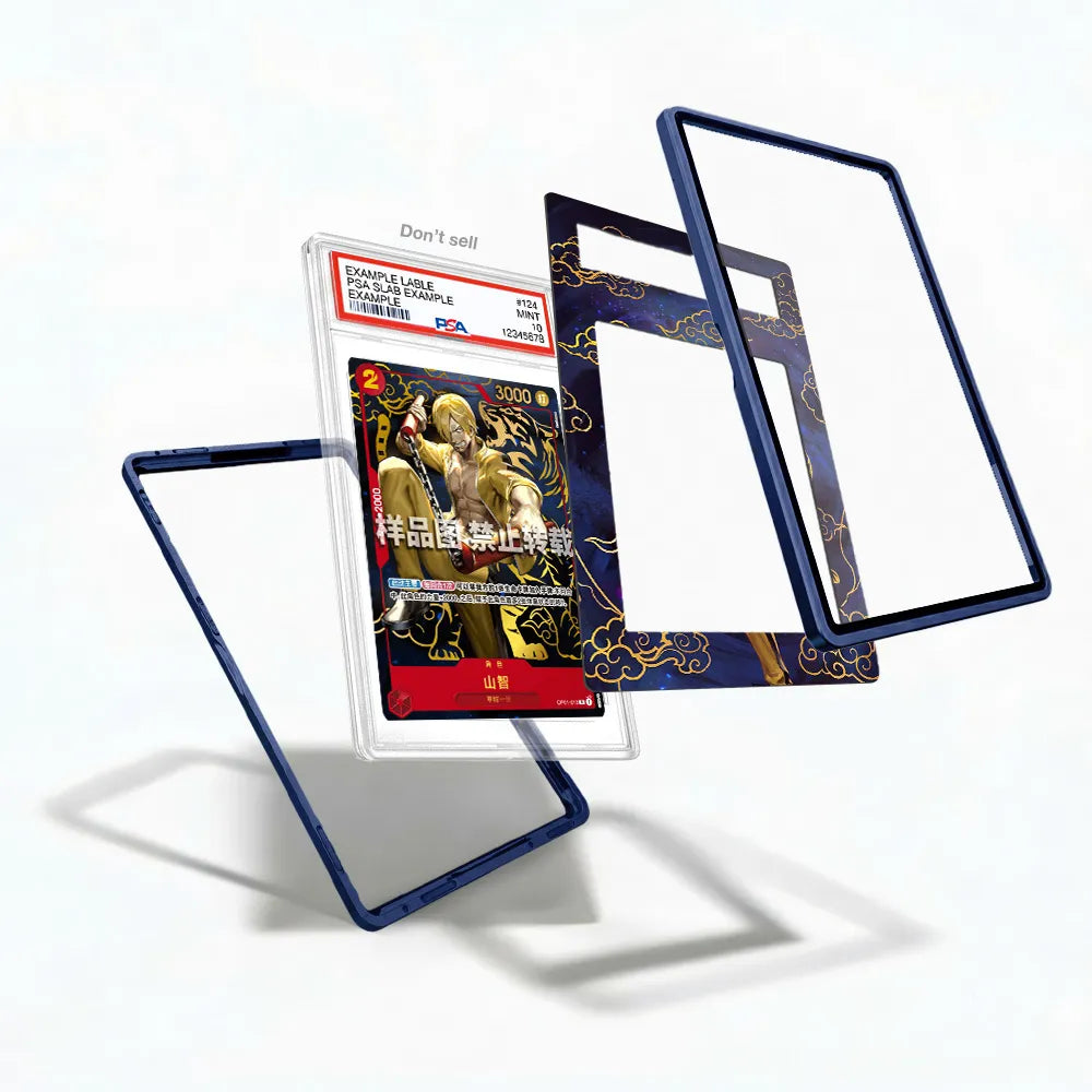Sanji 013 1st Anniversary Set Extended Art Display Cases - PSA Slab Case - Detail View