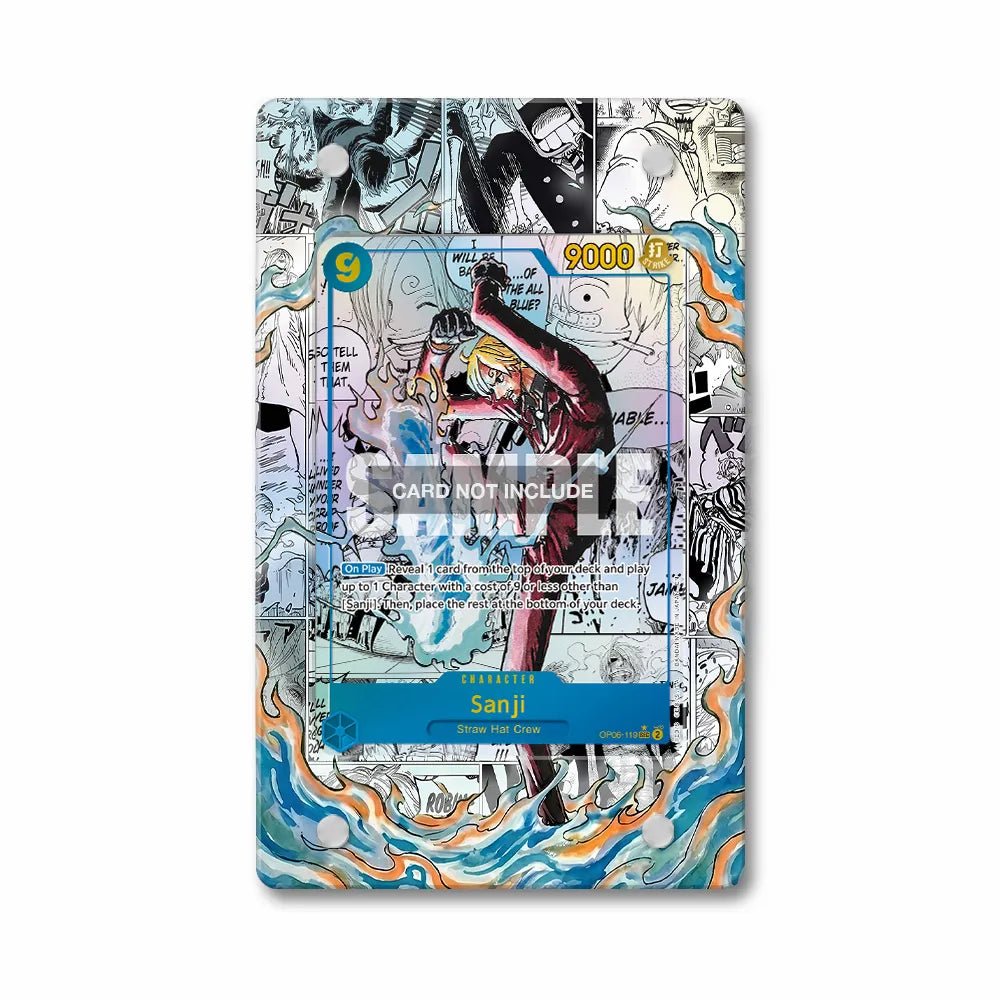 Sanji OP06-119 Extended Art Display Cases - PSA Graded Guard Case - Front View