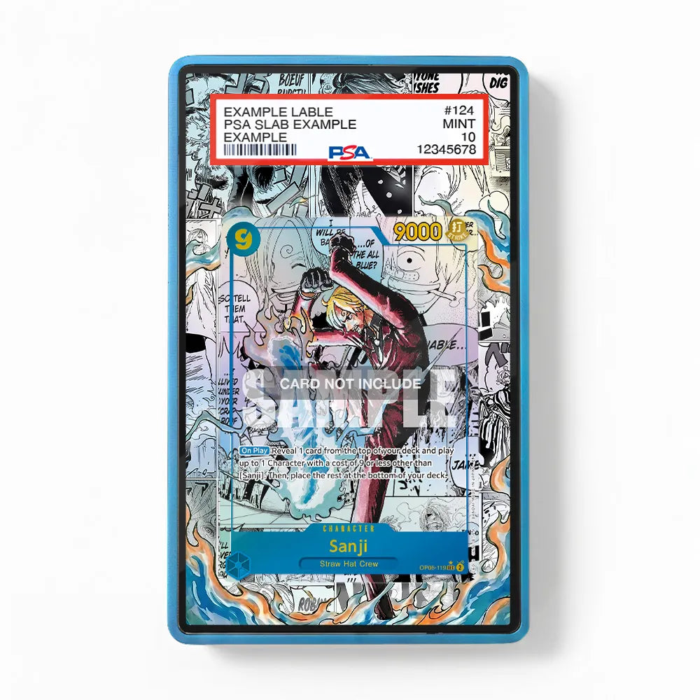 Sanji OP06-119 Extended Art Display Cases - PSA Graded Guard Case - Front View