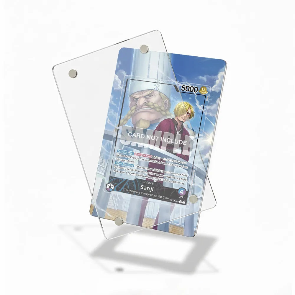 Sanji OP12-041 Opus 12 One Piece Cards Custom Art Display Cases - Magnetic Case - Detail View