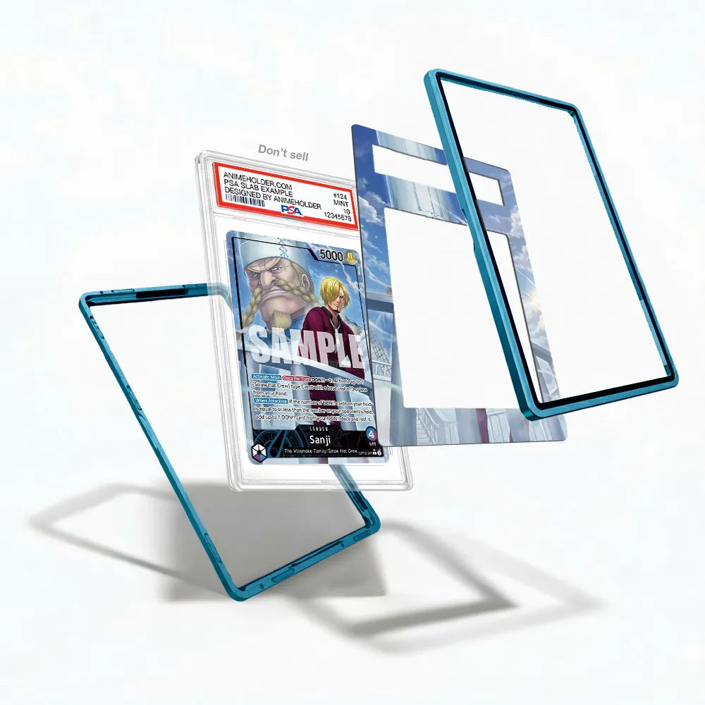 Sanji OP12-041 Opus 12 One Piece Cards Custom Art Display Cases - PSA Slab Case - Detail View