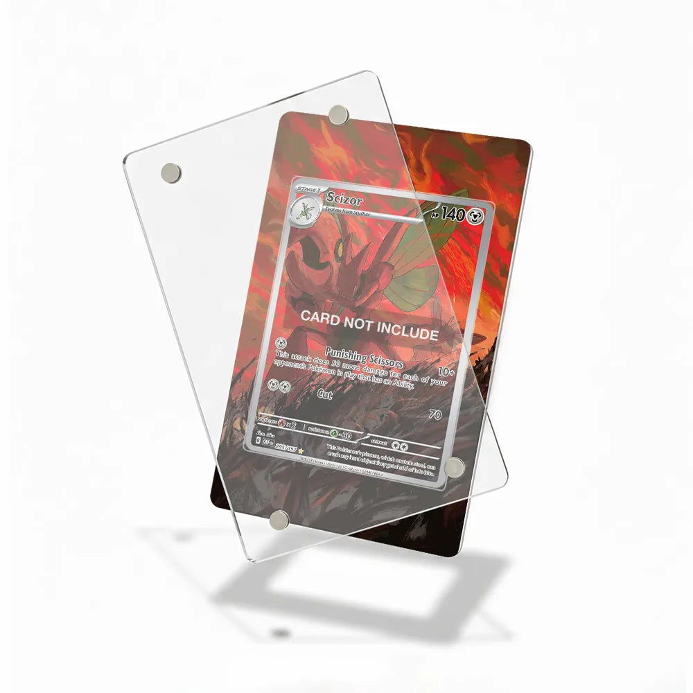 Scizor 003-027 Darkness Ablaze Extended Art Display Cases - Magnetic Case - Detail View