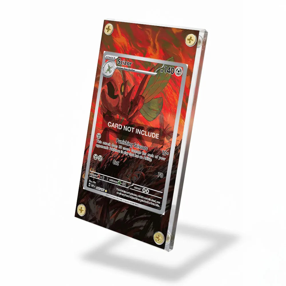 Scizor 003-027 Darkness Ablaze Extended Art Display Cases - Screws Case - Side View