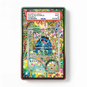 Seismitoad 105-086 IR AR Black Bolt Extended Art Display Cases - PSA Slab Case - Front View