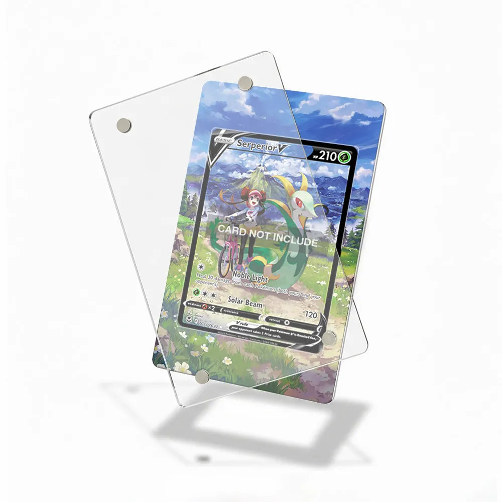 Serperior V TG13 Trainer Gallery Silver Tempest Extended Art Display Cases - Magnetic Case - Detail View