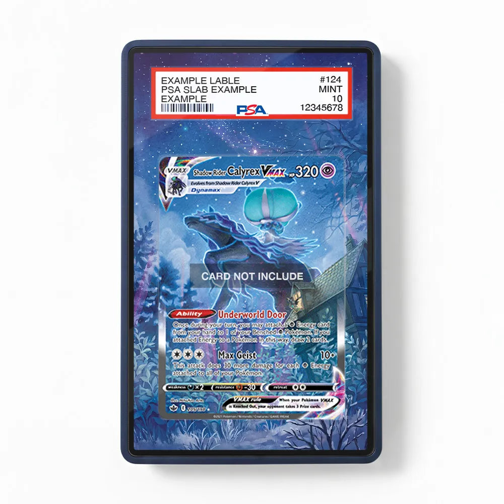 Shadow Rider Calyrex VMAX 205-198 SIR SAR Chilling Reign Alternate Art Extended Art Display Cases - PSA Slab Case - Front View