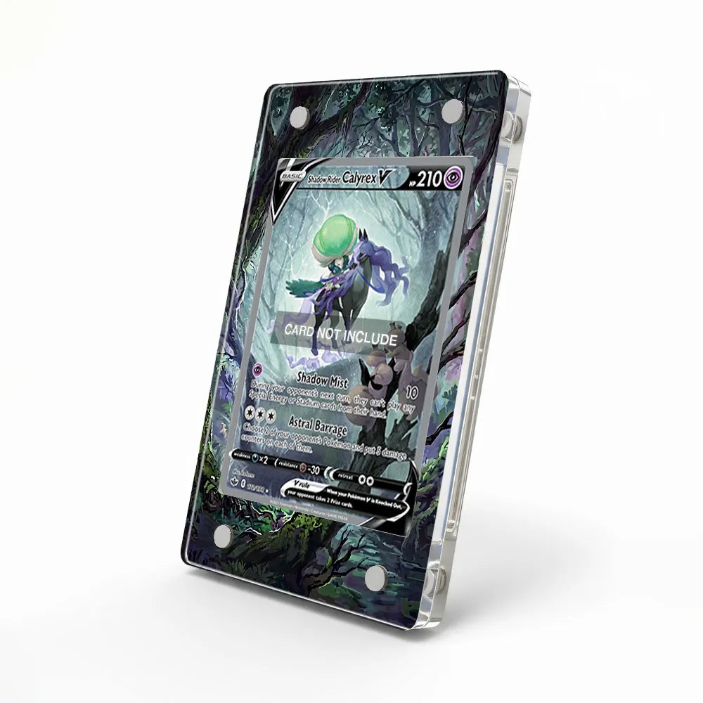 Shadow Rider Calyrex V 172-198 SIR SAR Extended Art Display Cases - Magnetic Case - Side View
