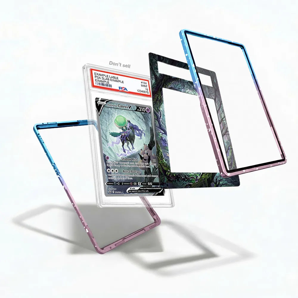 Shadow Rider Calyrex V 172-198 SIR SAR Extended Art Display Cases - PSA Slab Case - Detail View