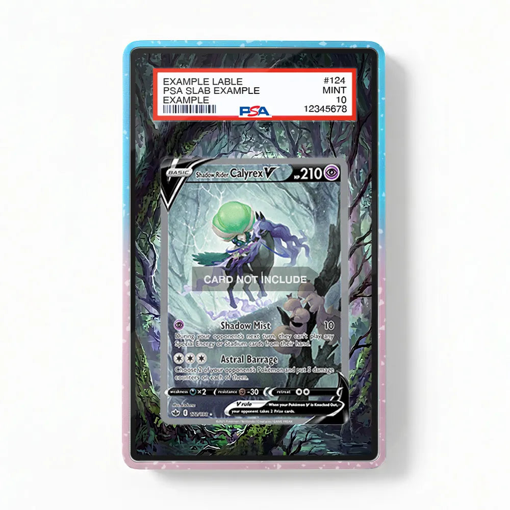 Shadow Rider Calyrex V 172-198 SIR SAR Extended Art Display Cases - PSA Slab Case - Front View