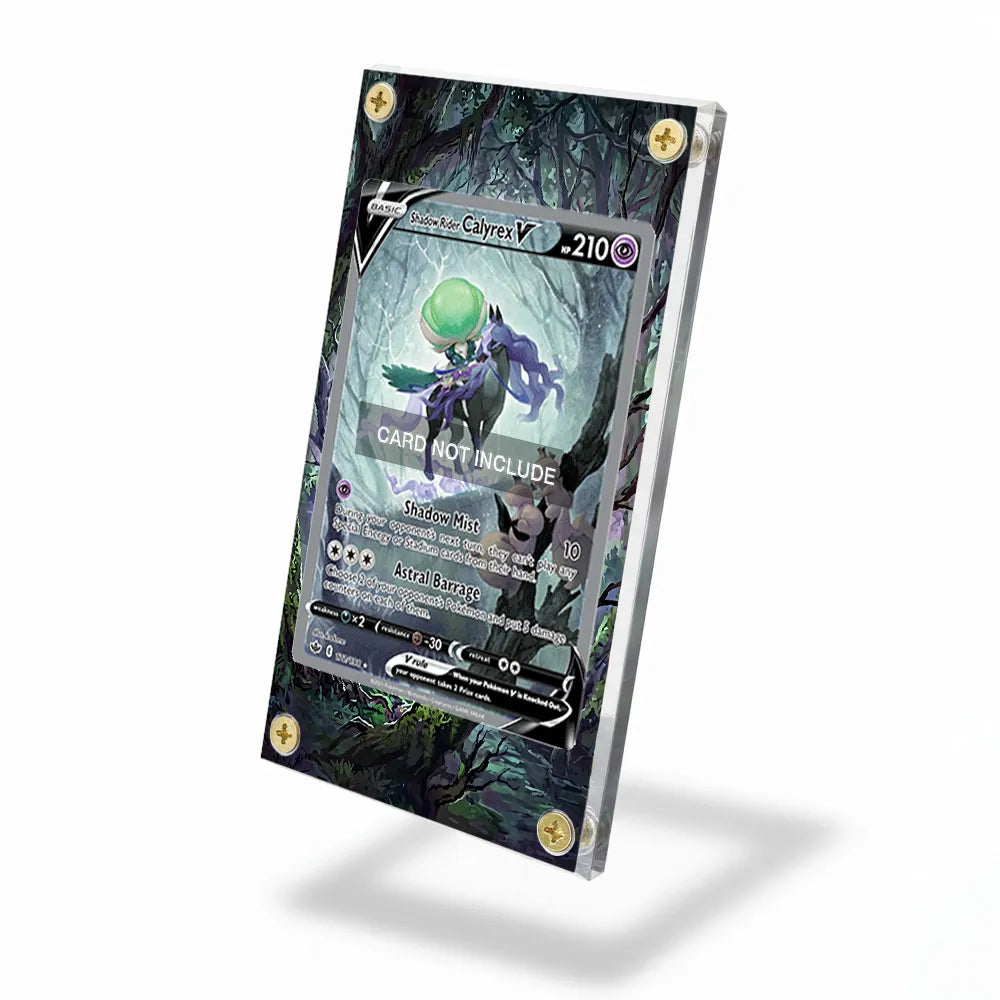 Shadow Rider Calyrex V 172-198 SIR SAR Extended Art Display Cases - Screws Case - Side View
